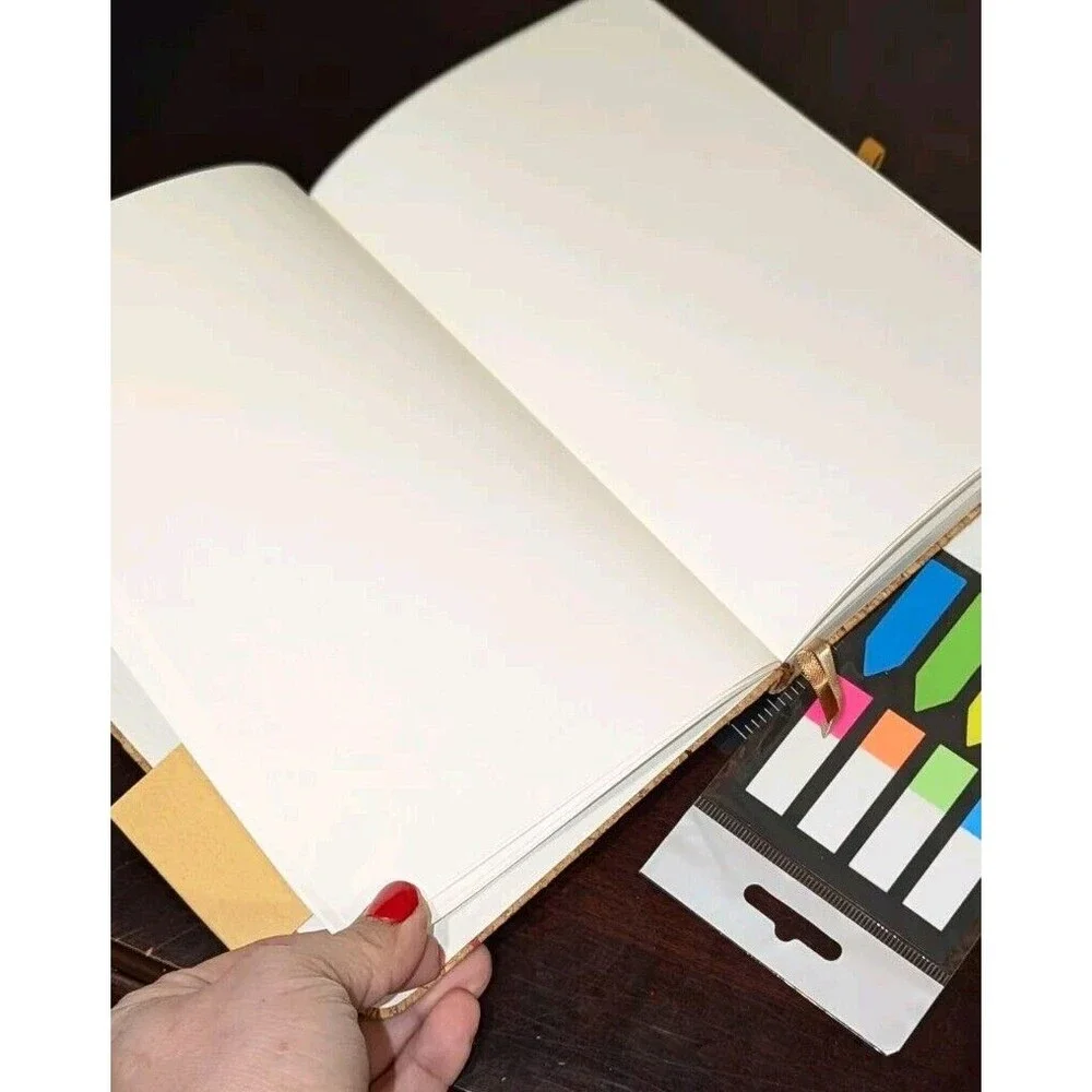 Keeegood Blank Sketch Journal Notebook With Pen Loop -‎ Wood 8.5 x 5.8 NEW